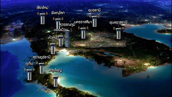 aerothai-branches ระบบแลกบัตร - Site installation - Aero branches in Thailand